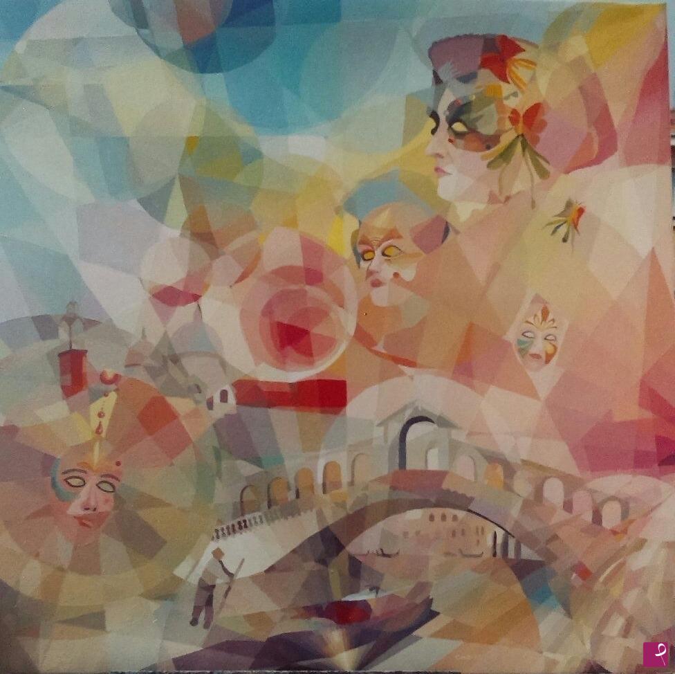 quadri in vendita online - Maschere a Venezia