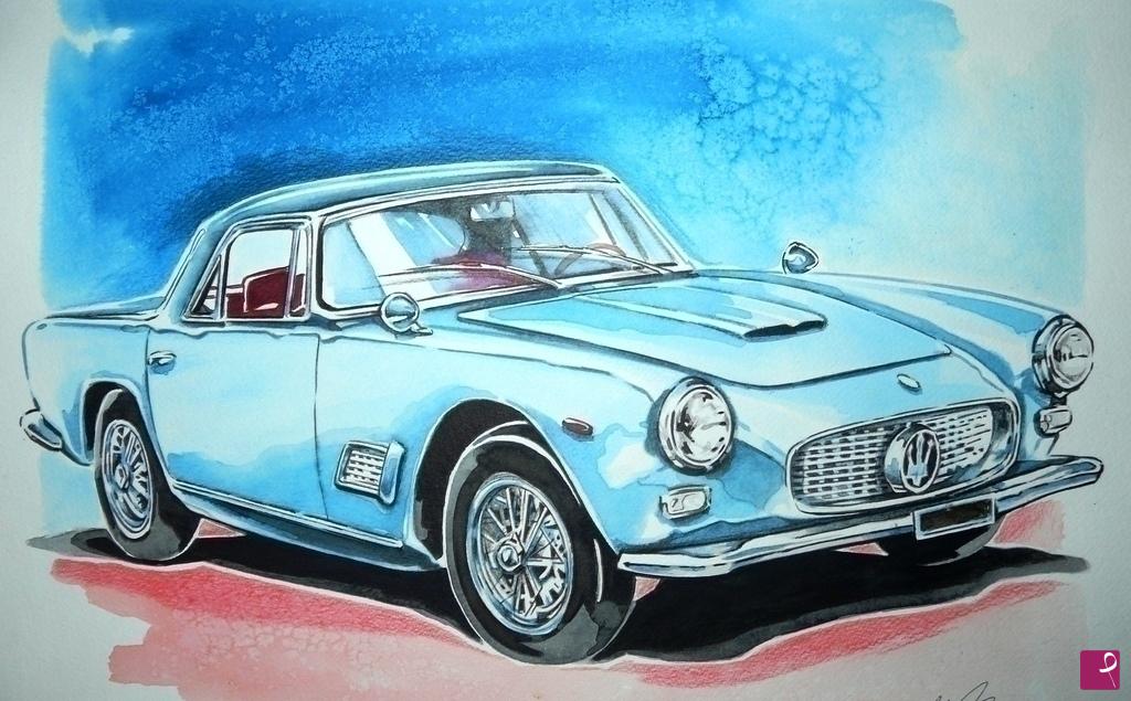 quadri in vendita online - MASERATI  3500 GT 1963