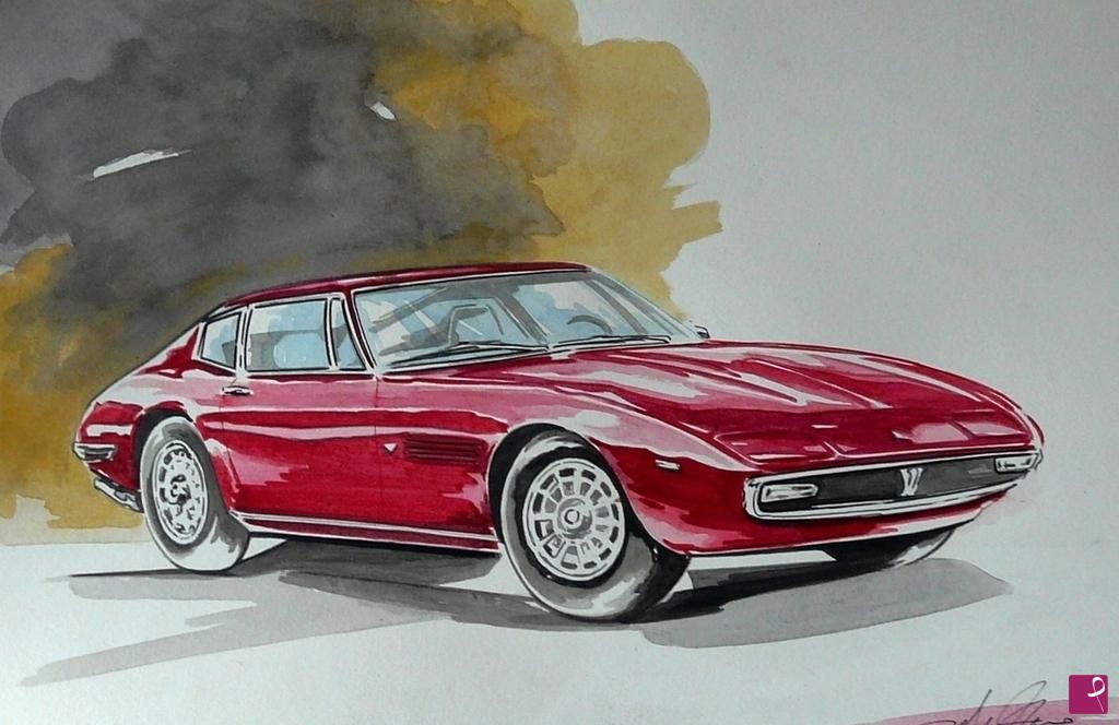 quadri in vendita online - MASERATI GHIBLI 4700 1967