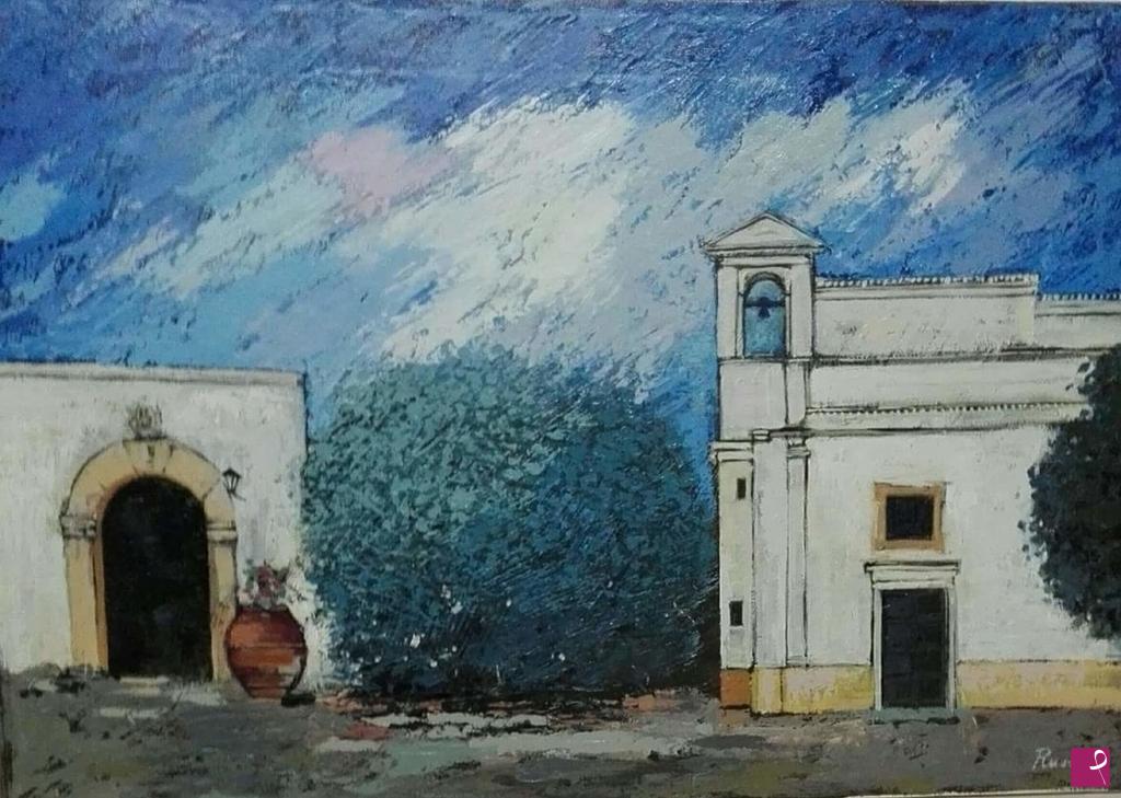 quadri in vendita online - Masseria con chiesetta