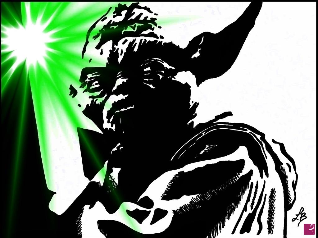 quadri in vendita online - Master Yoda