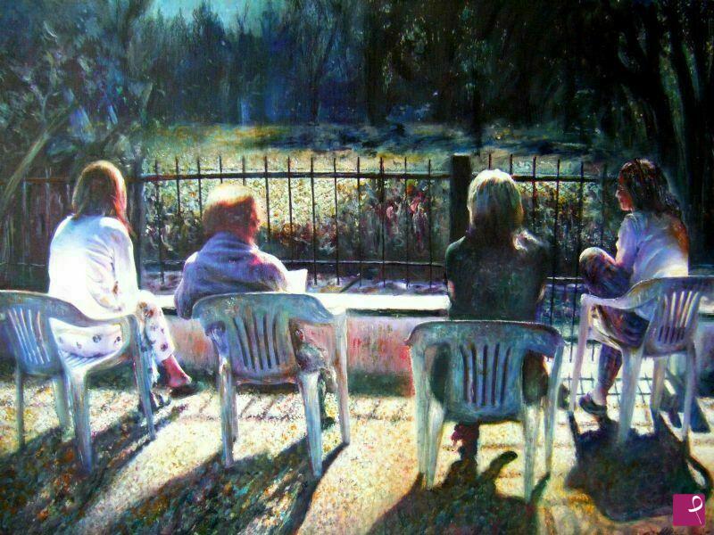 quadri in vendita online - Mattinata controluce