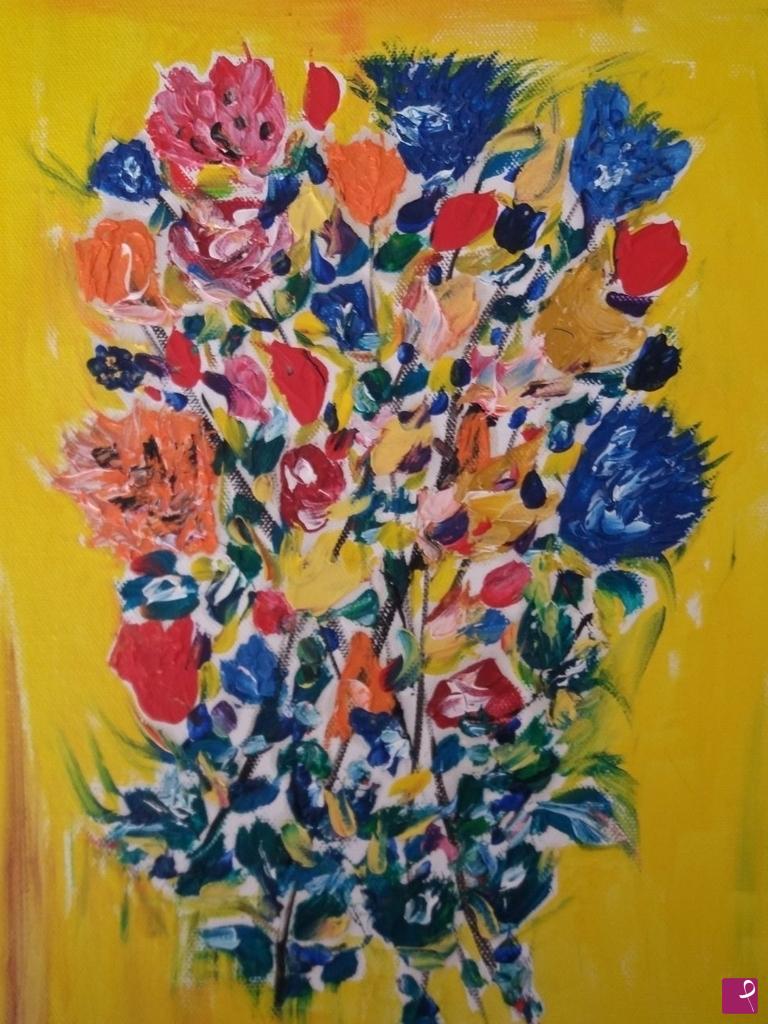 quadri in vendita online - Mazzo di fiori