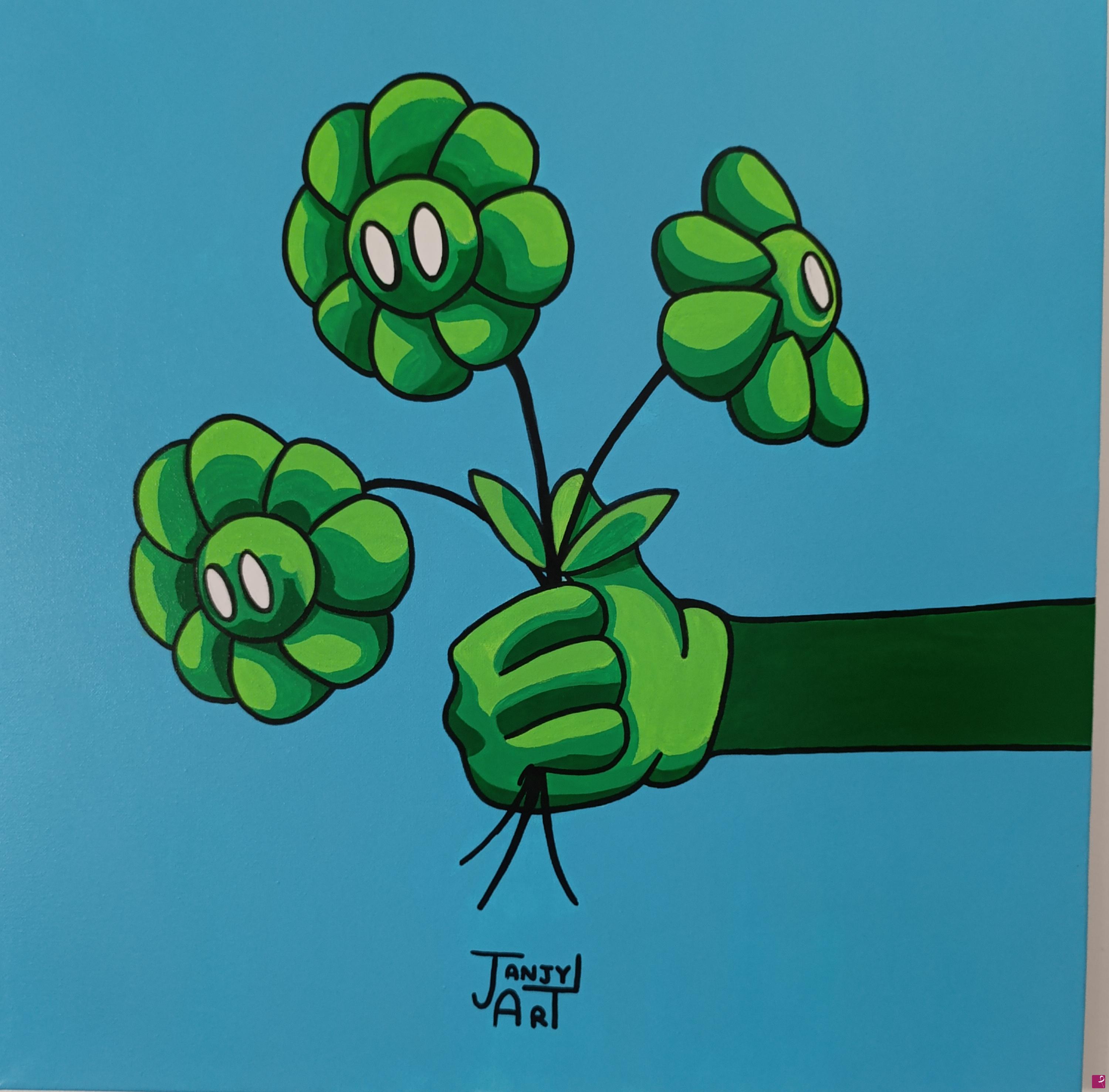 quadri in vendita online - Mazzo di fiori 