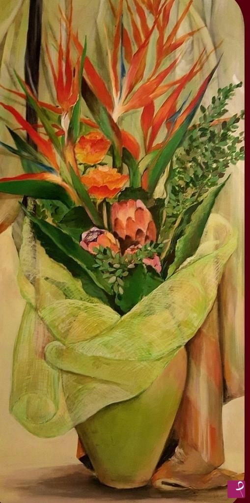 quadri in vendita online - Mazzo di fiori