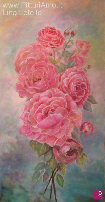 quadri in vendita online - mazzo di rose