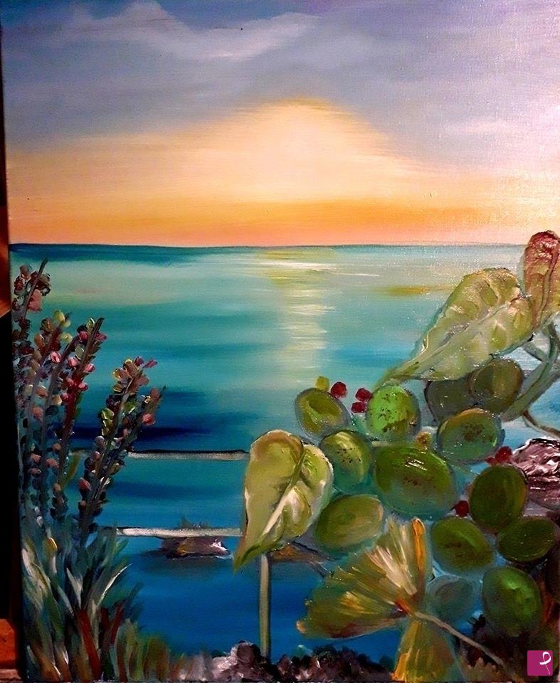 quadri in vendita online - mediterraneo al tramonto