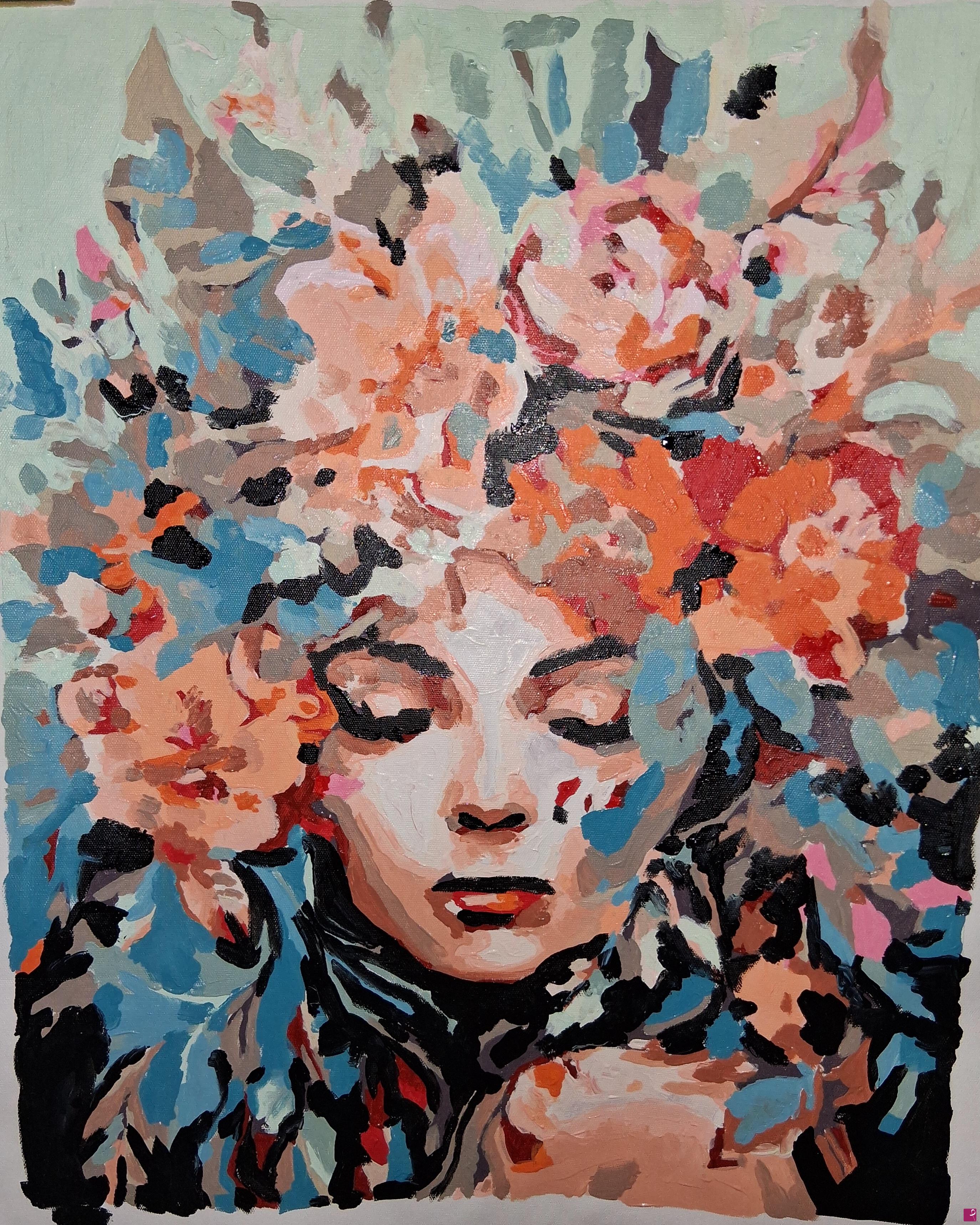 quadri in vendita online - medusa in fiore