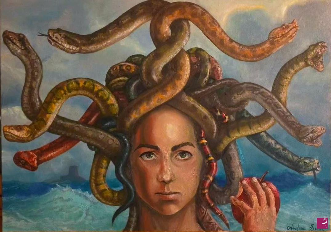 quadri in vendita online - Medusa saggia