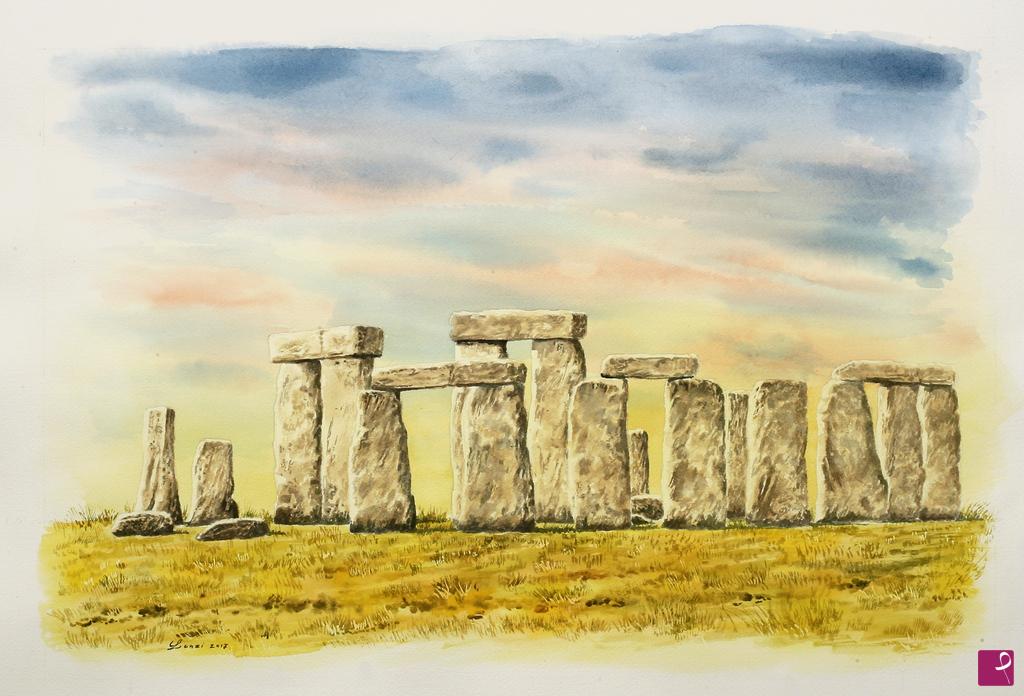 quadri in vendita online - "Megaliti a Stonehenge"    2017
