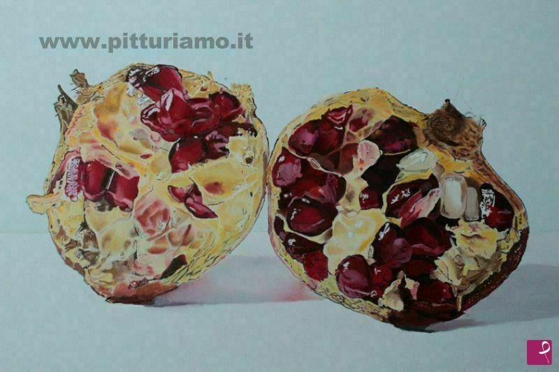 quadri in vendita online - Melograno sezione
