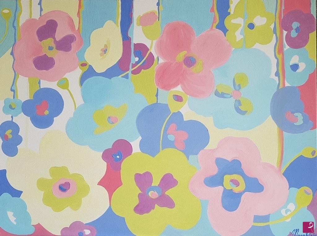 quadri in vendita online - Mes Fleurs (I miei fiori)