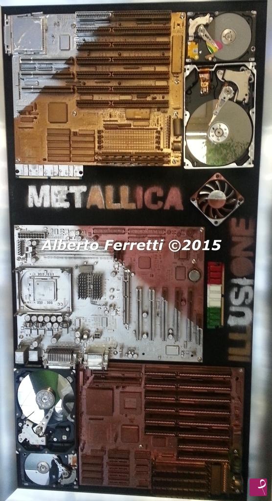 quadri in vendita online - Metallica Illusione
