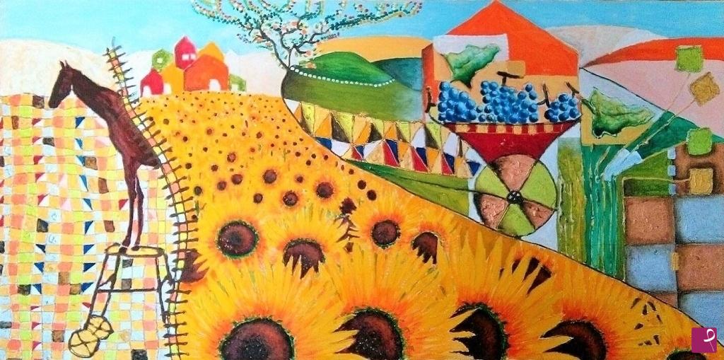 quadri in vendita online - Metamorphosis of  the hills