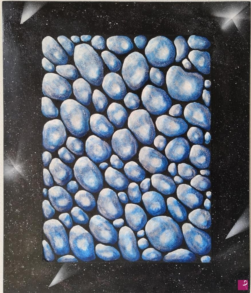 quadri in vendita online - Meteorite Blue 