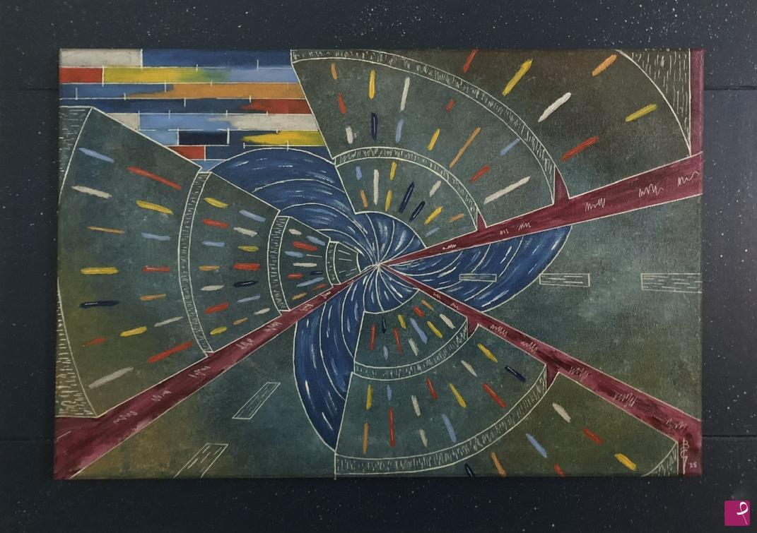 quadri in vendita online - Metropolis-schegge di vita nell’universo 