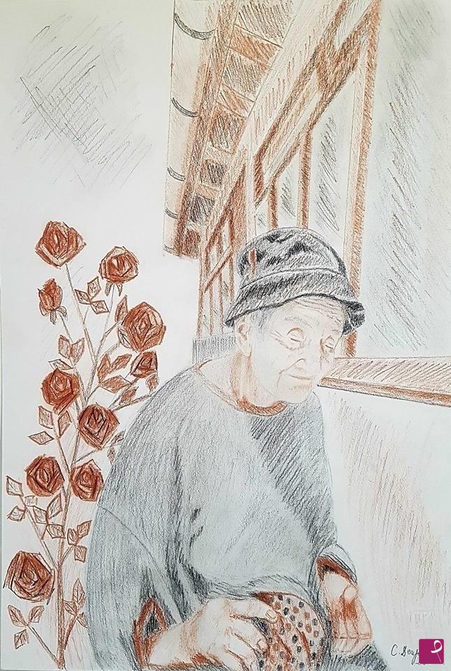 quadri in vendita online - "Mia nonna"