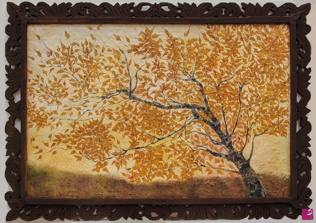 quadri in vendita online - Mia nonna era un melo in autunno