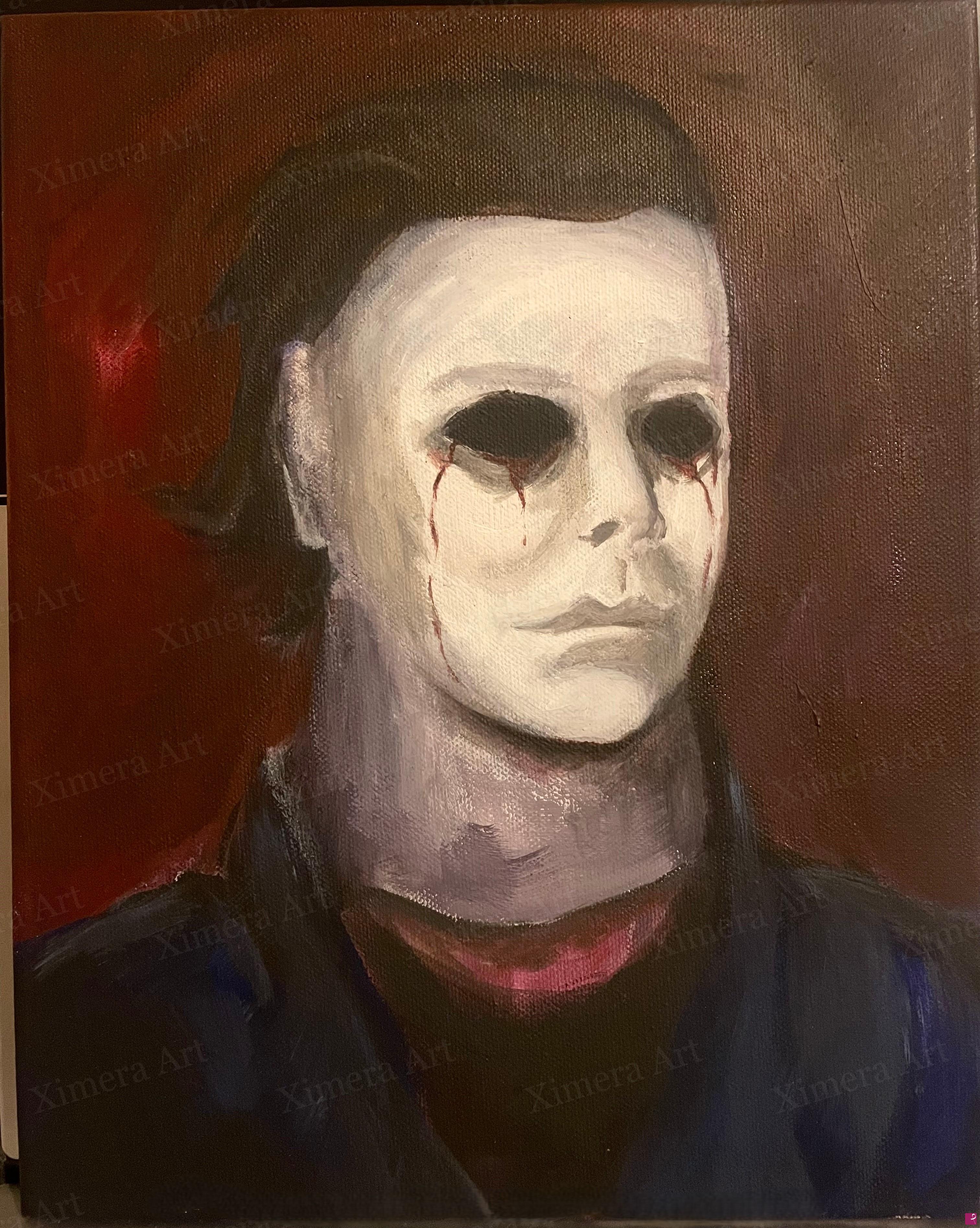 quadri in vendita online - Michael Myers blood tears