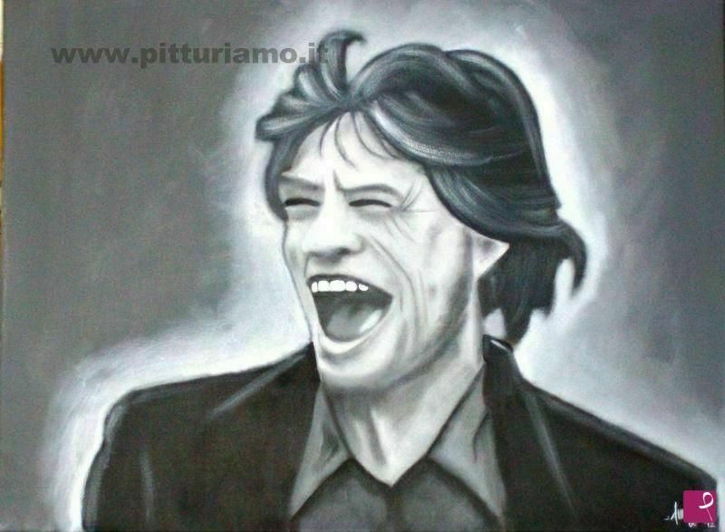 quadri in vendita online - Mick Jagger