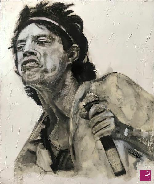 quadri in vendita online - Mick Jagger