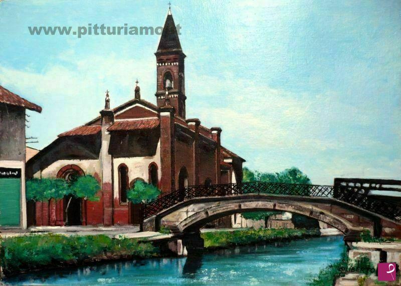 quadri in vendita online - Milano - Chiesa di san Cristoforo