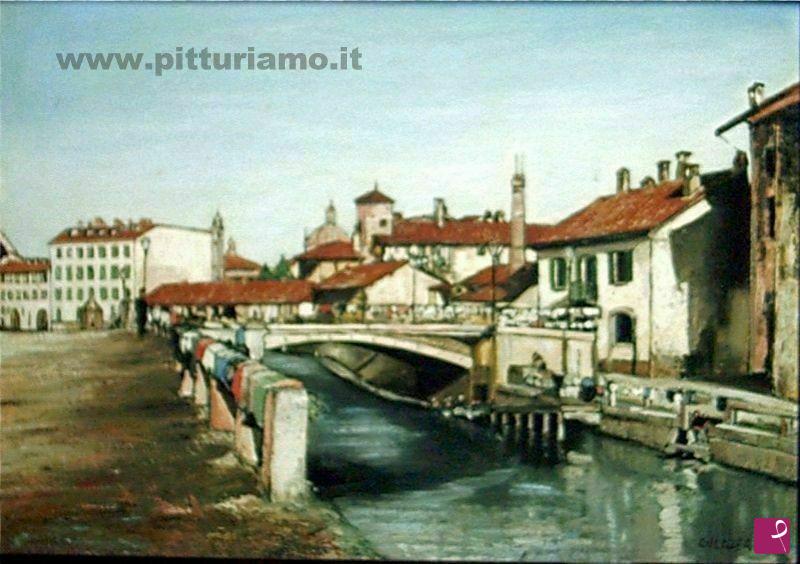 quadri in vendita online - Milano - Conca del naviglio