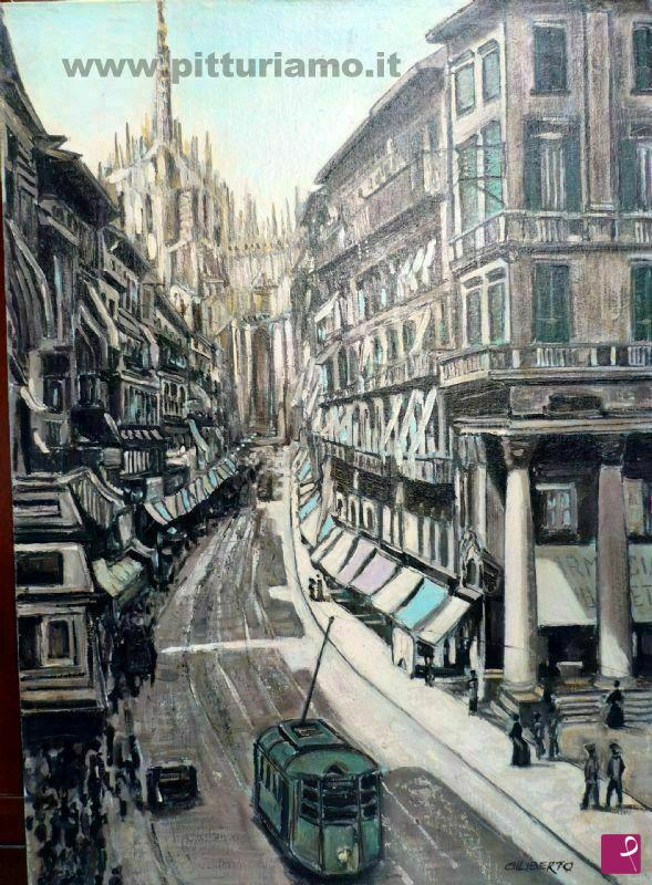 quadri in vendita online - Milano antica via dei servi