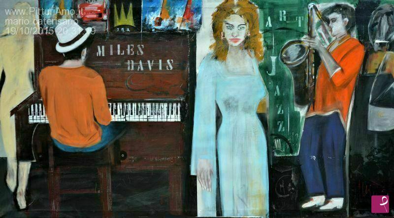 quadri in vendita online - Miles Davis