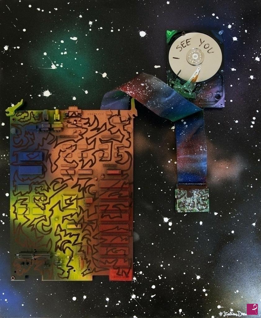 quadri in vendita online - Mimetic futuristic Big Brother
