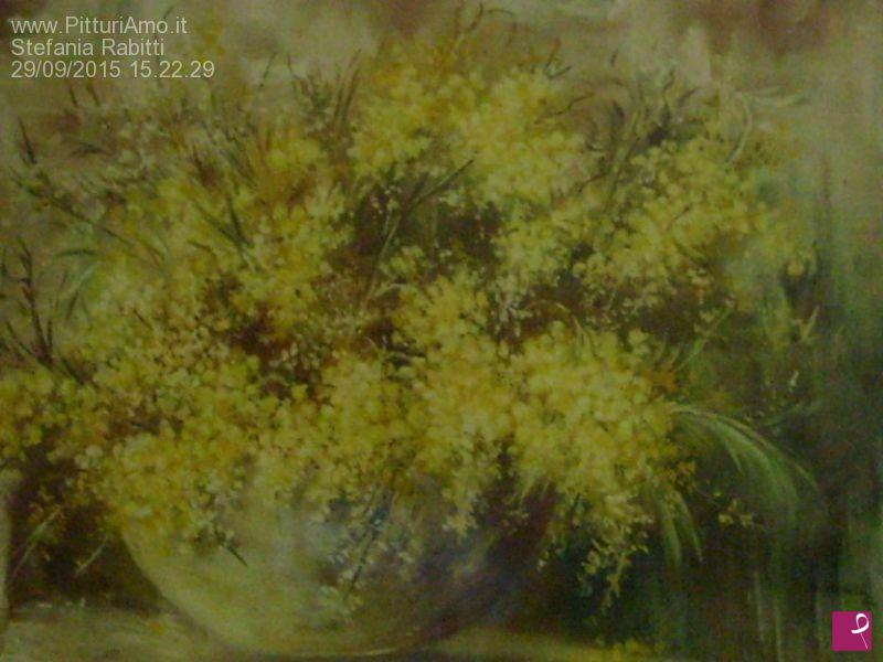 quadri in vendita online - Mimosa fiorita