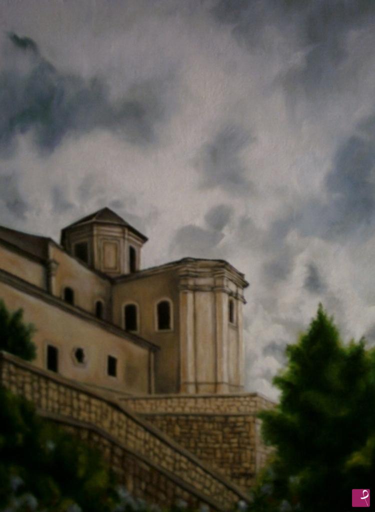 quadri in vendita online - Mineo "Chiesa di Sant'Agrippina"