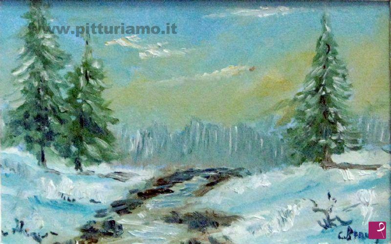 quadri in vendita online - mini quadro - inverno
