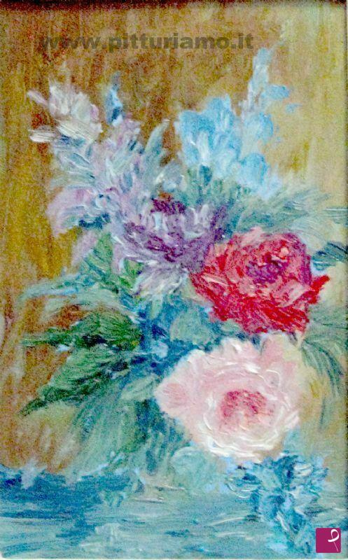 quadri in vendita online - mini quadro - mazzo di fiori