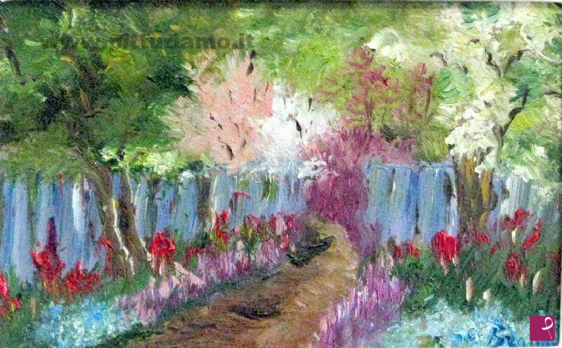 quadri in vendita online - mini quadro - primavera nel bosco