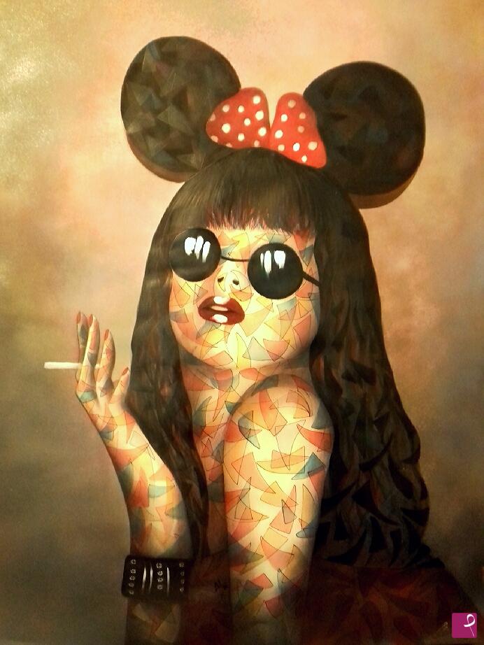 quadri in vendita online - Minnie in Japan 
