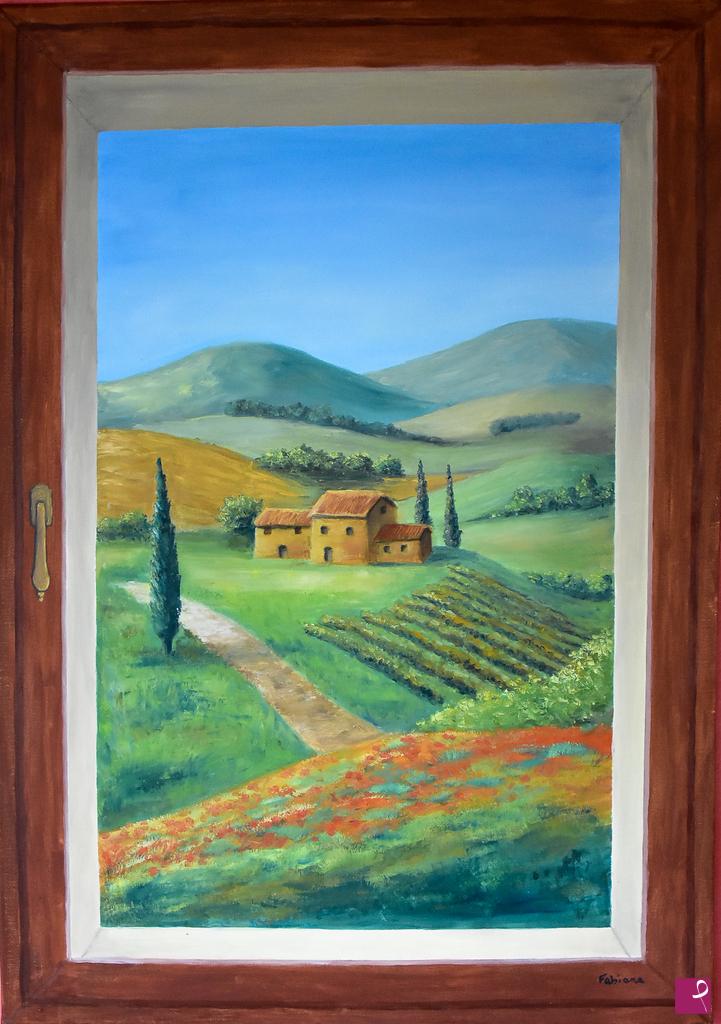quadri in vendita online - Mirando le colline