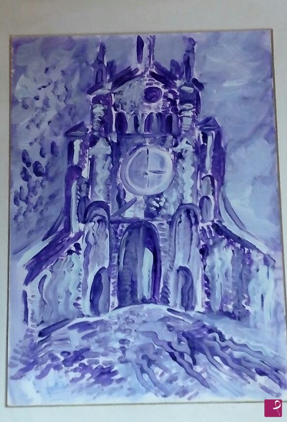 quadri in vendita online - Mistero in cattedrale
