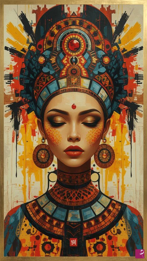 quadri in vendita online - Modern Ethno Portrait -