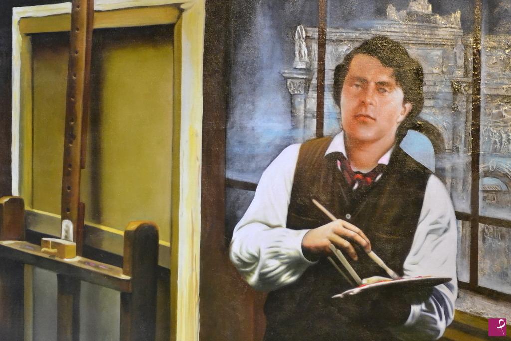 quadri in vendita online - Modigliani Amedeo Parigi con l'arco di trionfo.