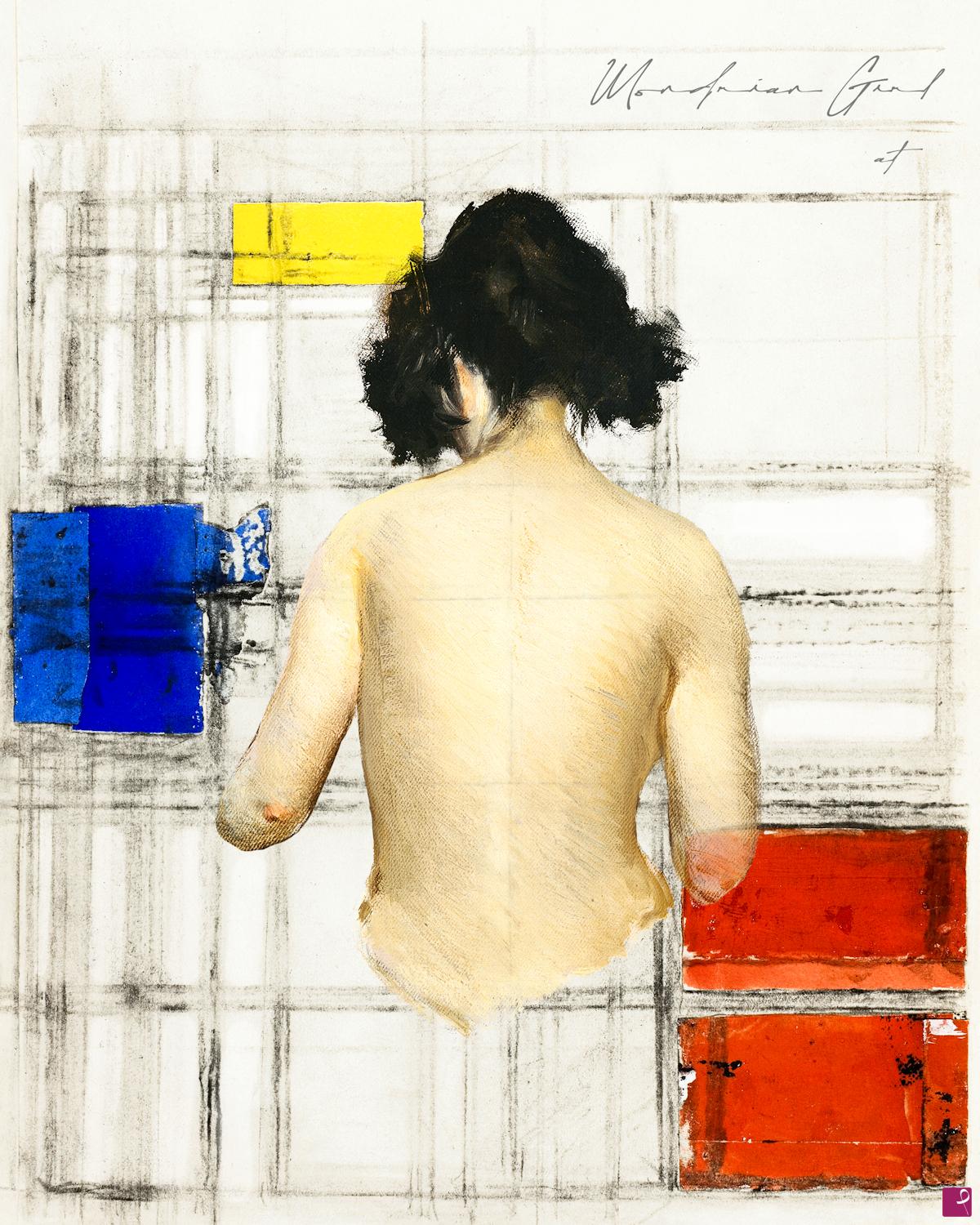 quadri in vendita online - Mondrian girl