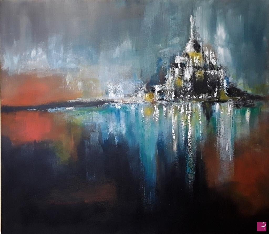 quadri in vendita online - Mont Saint Michel