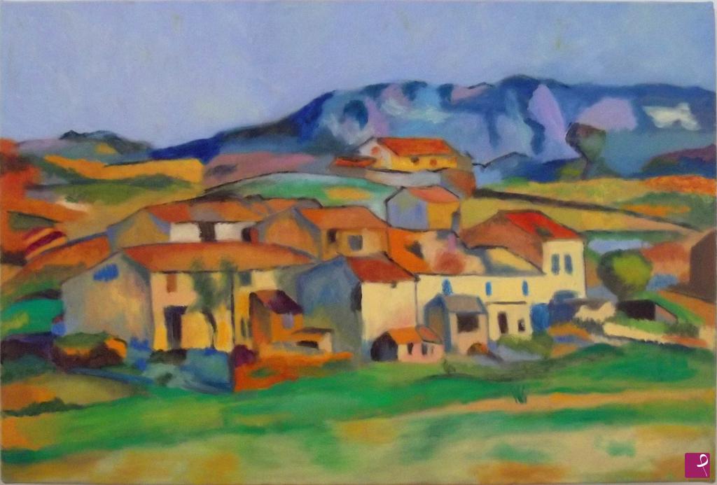 quadri in vendita online - Mont Sainte-Victoire