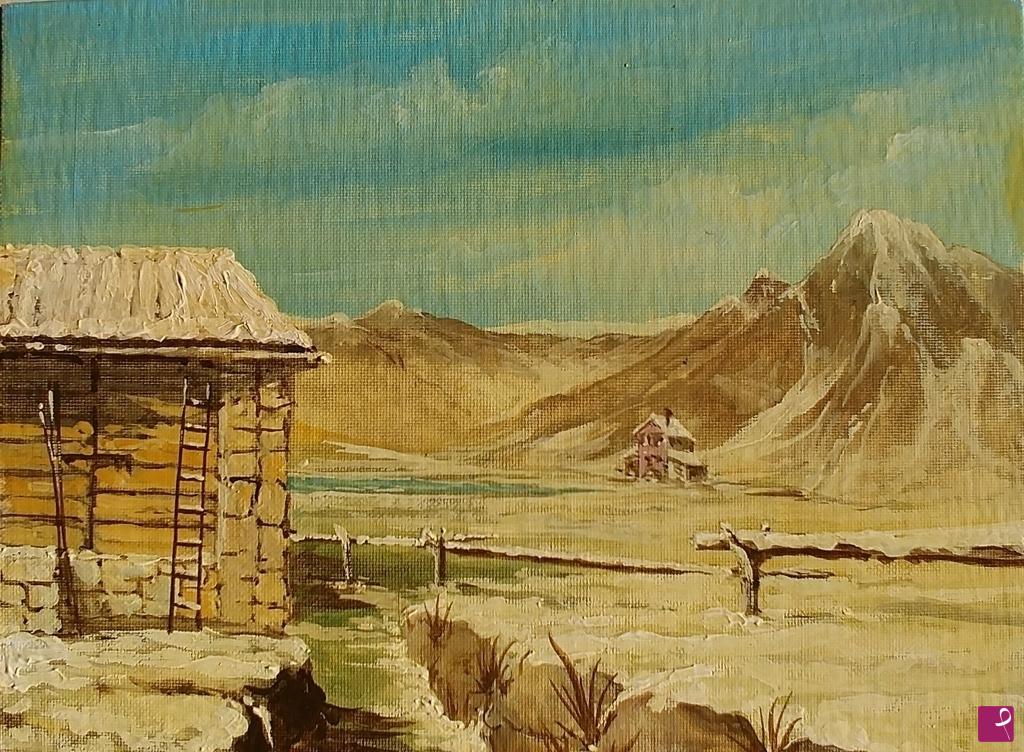 quadri in vendita online - Montagna innevata