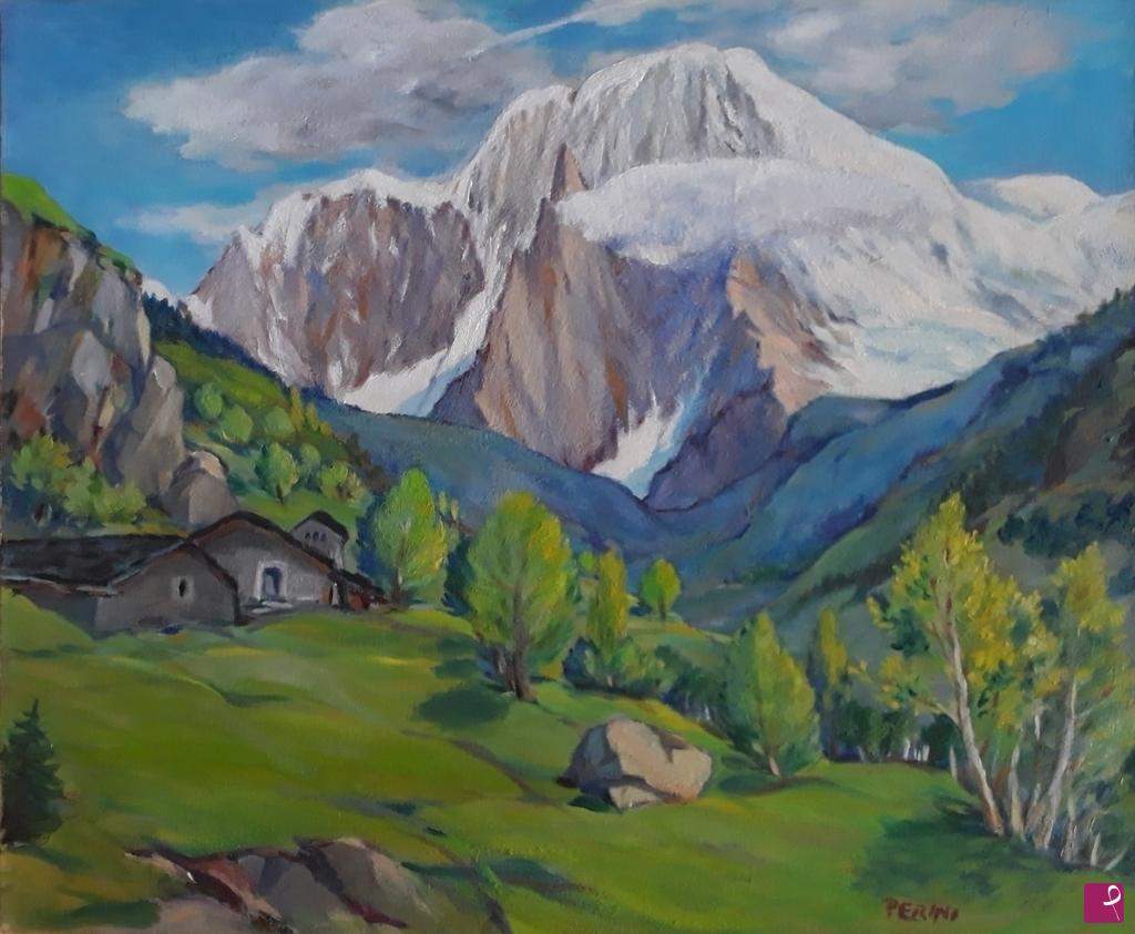 quadri in vendita online - Monte Bianco