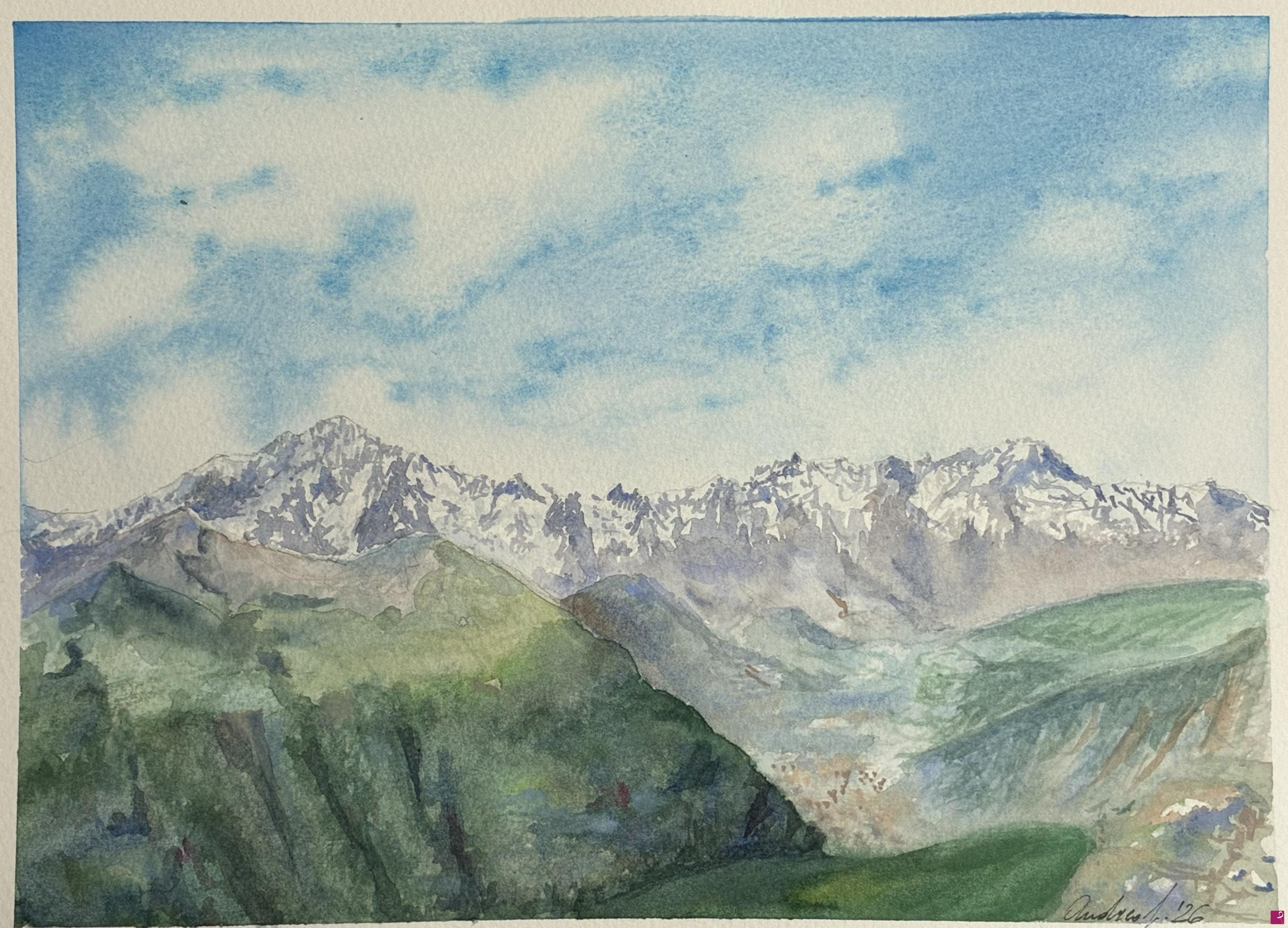 quadri in vendita online - Monte bianco 