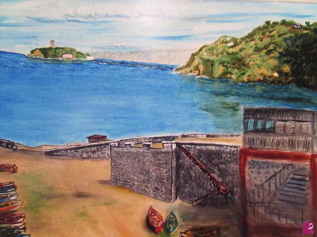 quadri in vendita online - MONTE DI PROCIDA COME ERA PRIMA