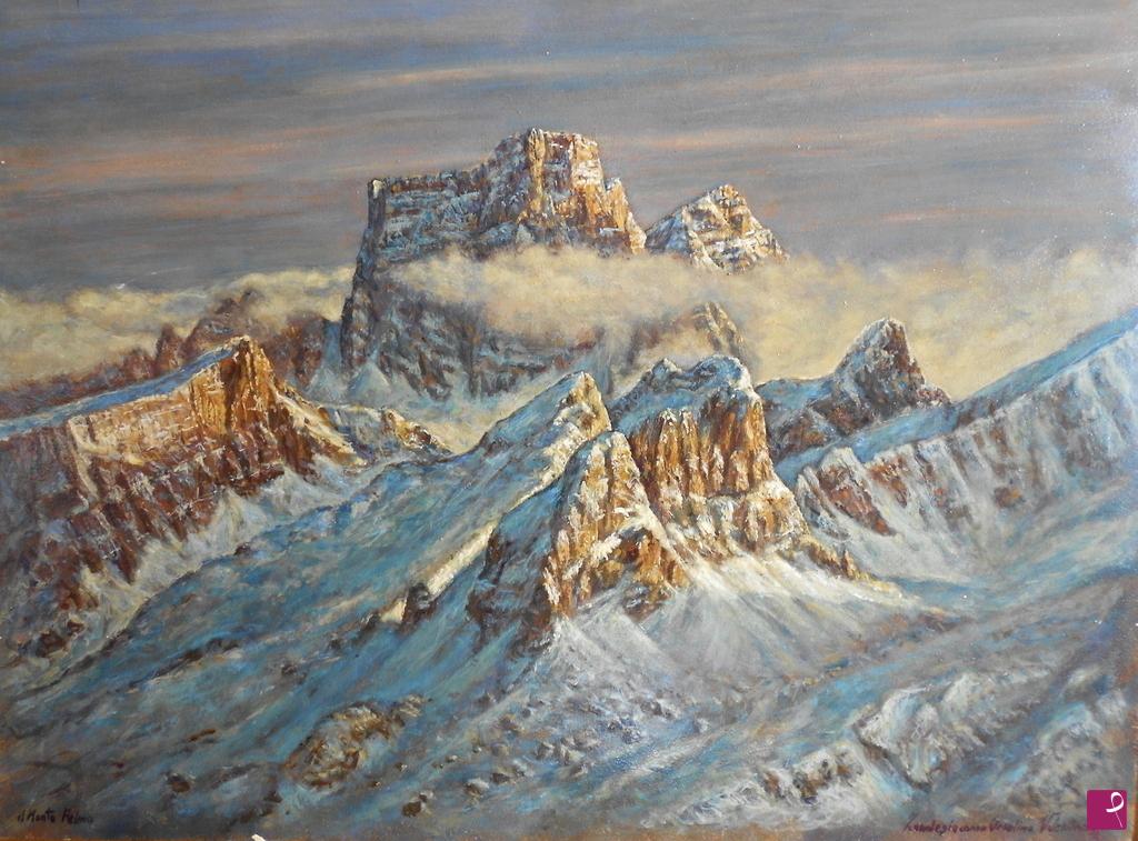 quadri in vendita online - monte Pelmo dal rifugio Nuvolau