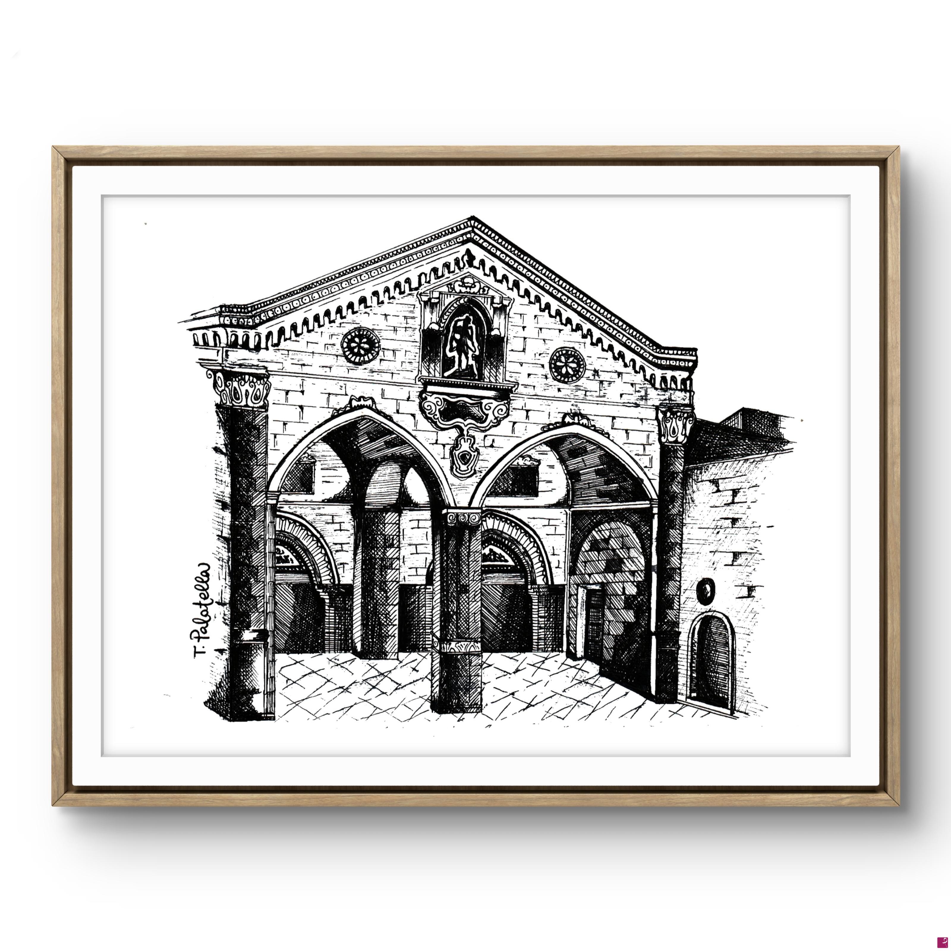 quadri in vendita online - Monte Sant'Angelo - Basilica 