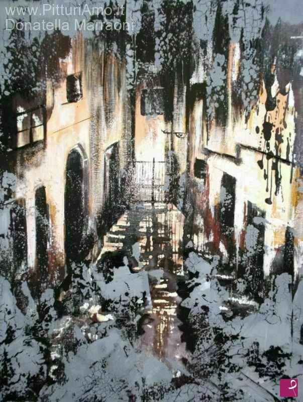quadri in vendita online - Montefalco by night